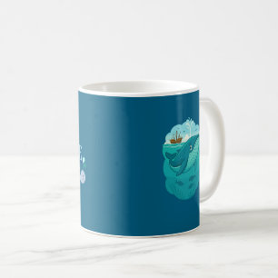 Caneca De Café História animada do mar azul excitante