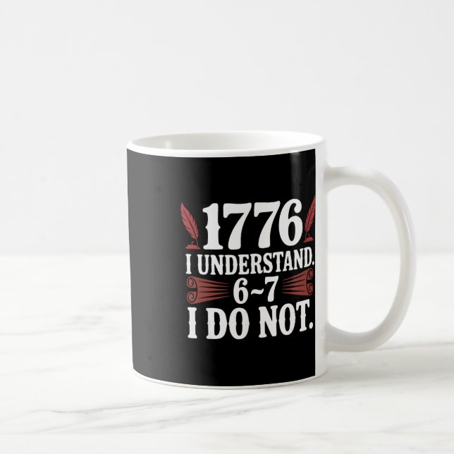 Caneca De Café História dos EUA 67 Professor 1776 Aniversário de  (Direita)