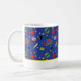 Caneca De Café História em quadrinhos Funny SUPERHERO PREENCHER B