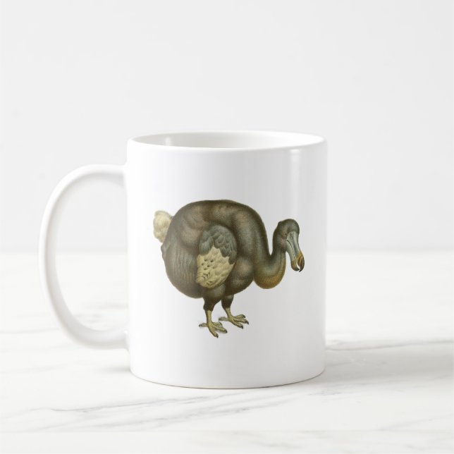 Caneca De Café História Natural do Pássaro Dodo Antigo (Esquerda)