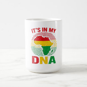 Caneca De Café História Negra da Impressão Digital Africana