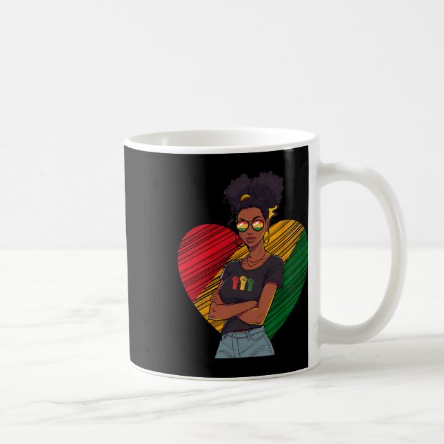 Caneca De Café História Negra Décima Junta Rainha Melanina Afro (Direita)