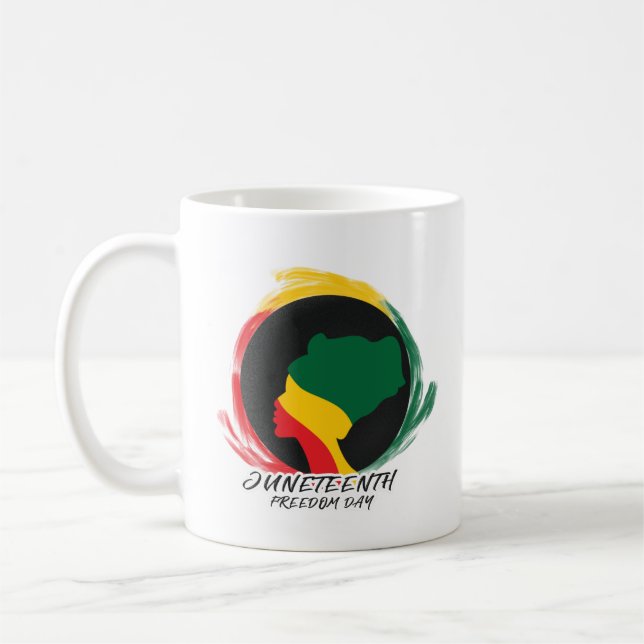 Caneca De Café História Negra do Dia da Liberdade (Esquerda)