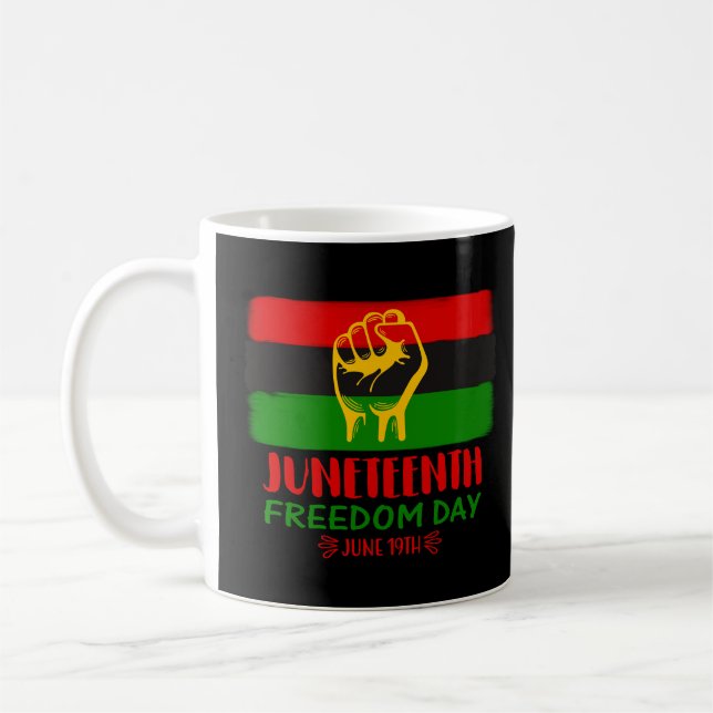 Caneca De Café História Negra do Dia da Liberdade (Esquerda)