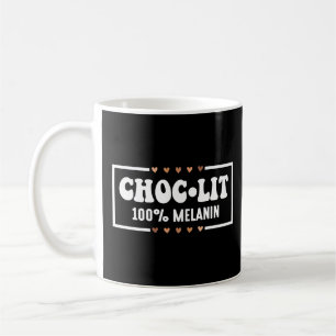 Caneca De Café História Negra Engraçada Chocolate Juneteenth Mela