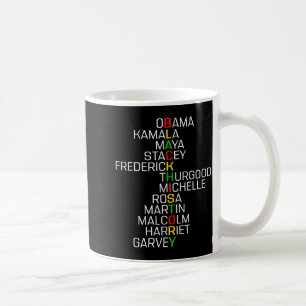 Caneca De Café História Negra Líderes Negros Melanina Homens Afri
