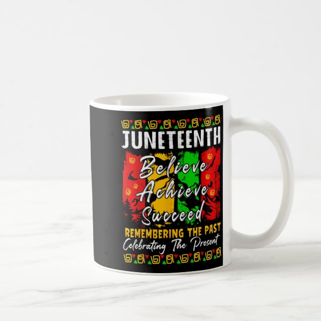 Caneca De Café História Negra Melanina Juneteenth é Independência (Direita)
