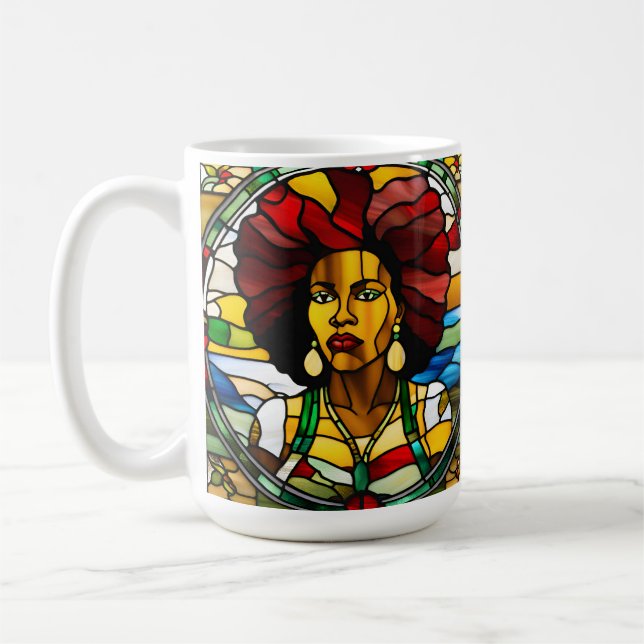 Caneca De Café História Negra Mês de fevereiro Melanin Sista Bruh (Esquerda)