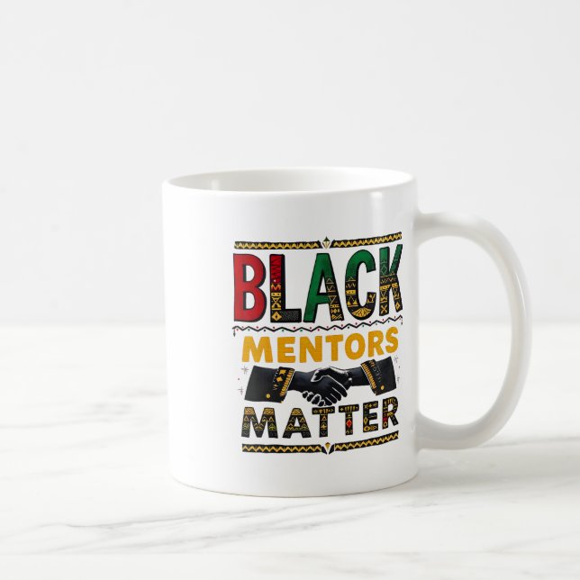 Caneca De Café História Negra Mês de Mentores Problema Africano H (Direita)