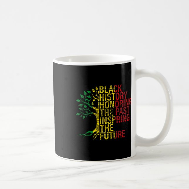 Caneca De Café História Negra Mês Honrando o Futuro Inspirador Pa (Direita)