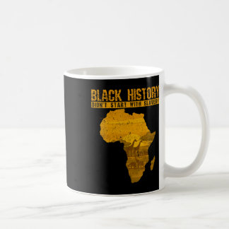 Caneca De Café História Negra Não Começou Com Escravidão África S