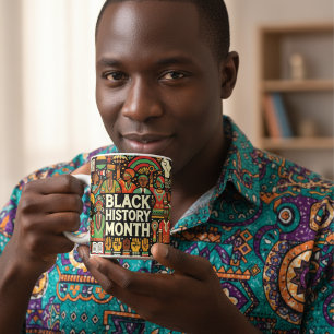 Caneca De Café História Negra Vibrante Mês Depois da Cultura