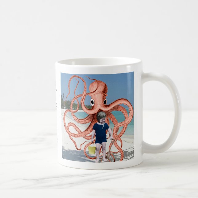 Caneca De Café Histórias de bobos: Polvo comendo homem - Mug de c (Direita)