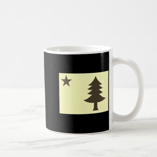 Caneca De Café Historic Flag Of Maine 1901 1909  (Direita)