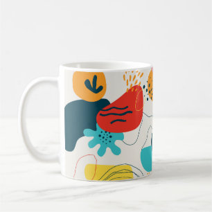 Caneca De Café Histórica moderna. Trendy geométrico doodl