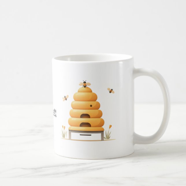 Caneca De Café HiveCraft: Designs Elegantes de Copa Inspirados pe (Direita)