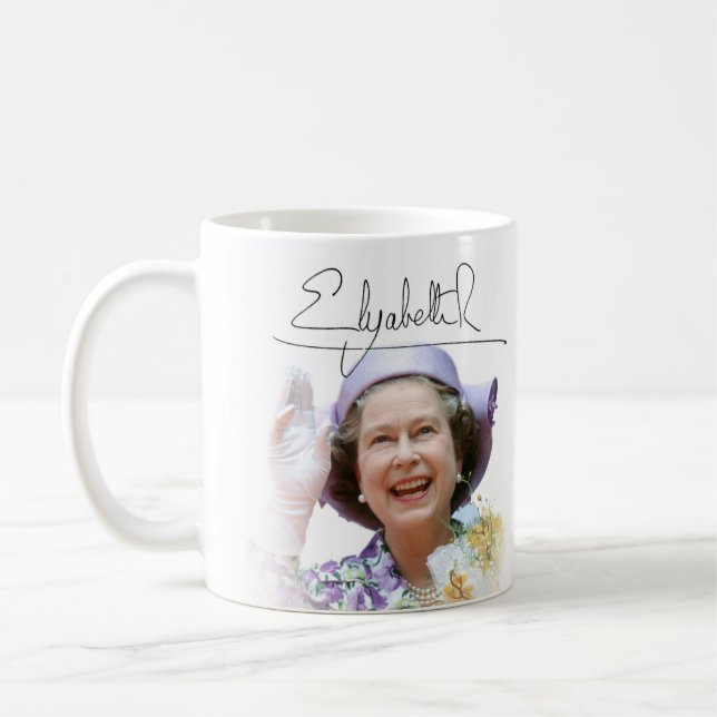 Caneca De Café HM Queen Elizabeth II (Esquerda)