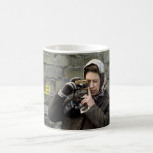 Caneca De Café HM Rainha Elizabeth Camera Sorria!