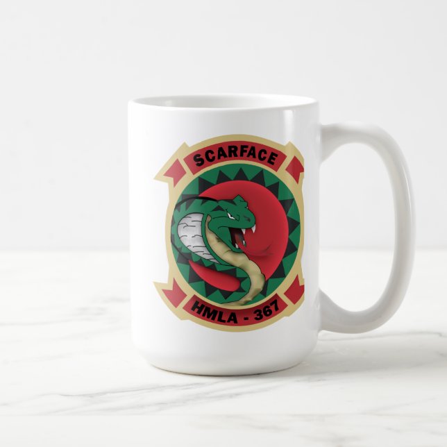 Caneca De Café HMLA-367 "Scarface " (Direita)