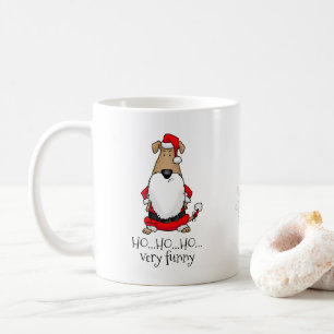 Caneca De Café HO HO HO HO Papais noeis Muito Engraçados Cachorro