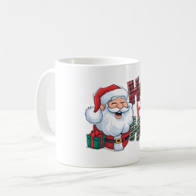 Caneca De Café HO!HO!HO! Natal (Frente Esquerda)