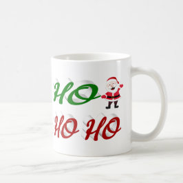 Caneca De Café Ho Ho Ho Papai Noel metade do roteiro de Natal
