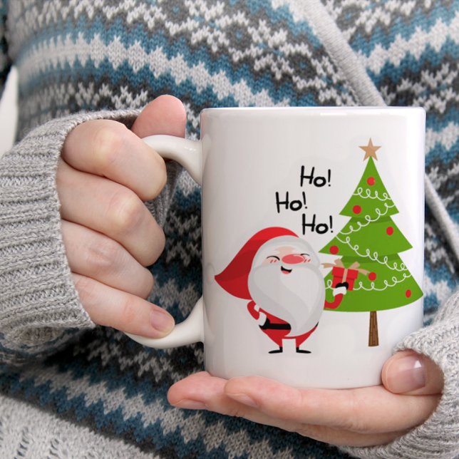 Caneca De Café Ho, Ho, Ho Papai Noel Natal (Criador carregado)