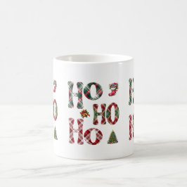 Caneca De Café Ho Ho Ho Xadrez Natal