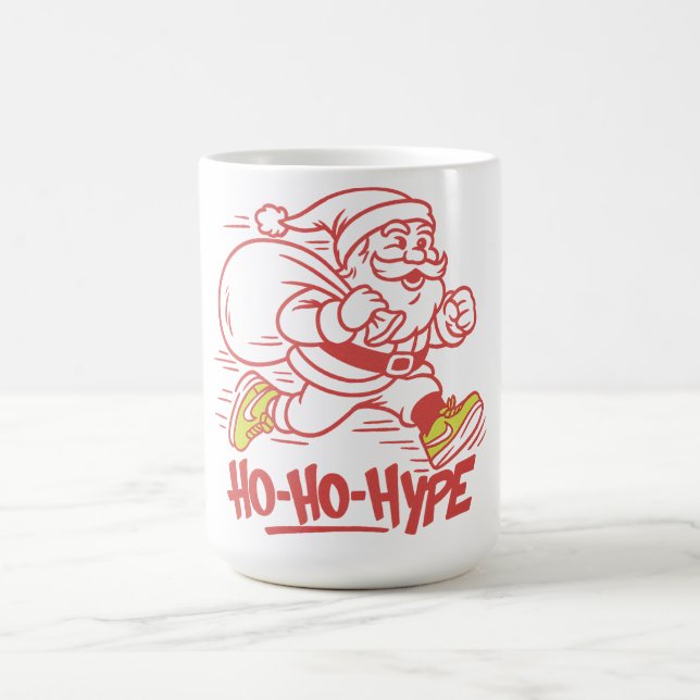 Caneca De Café "Ho-Ho-Hype - Papais noeis de Streetwear Sneaker (Centro)