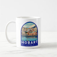 Hobart Austrália Viagem Arte Vintage