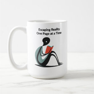 Caneca De Café Hobby do livro "Escapando a realidade, uma página