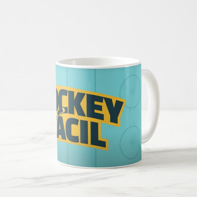 Caneca de Café Hockey 11 oz Cerâmica W-PT ZLE (Frente Esquerda)