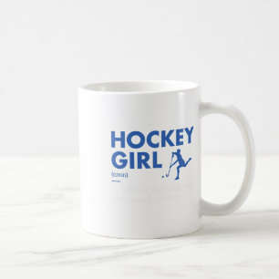 Caneca De Café Hockey com Definição de Garota Esportiva