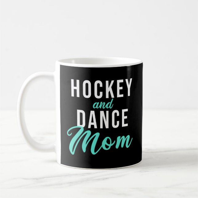 Caneca De Café Hockey E Dança Mãe (Esquerda)