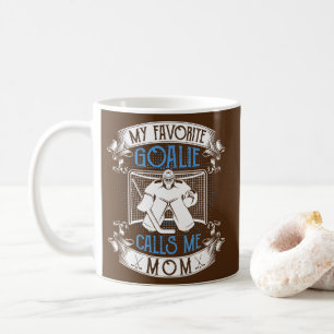 Caneca De Café Hockey Goalie Favorita Chama Mãe Mães Presente