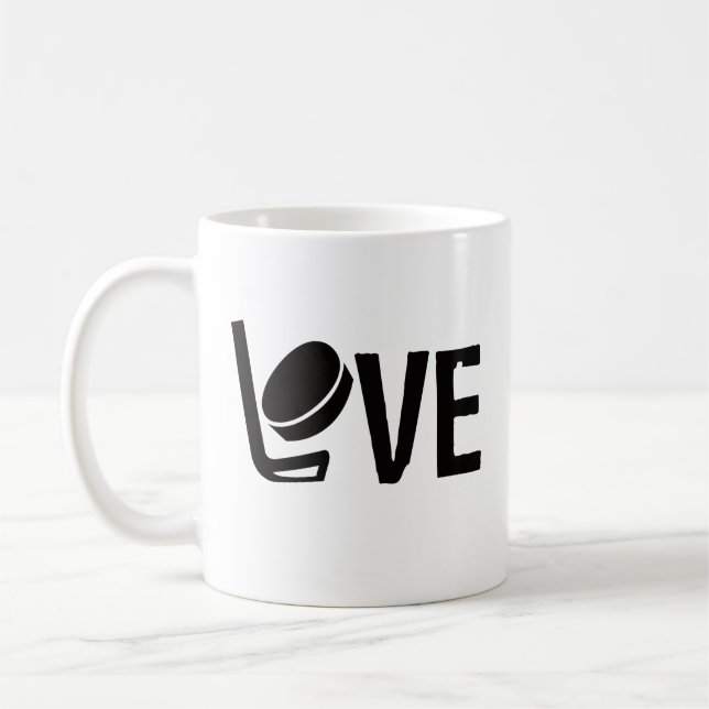 Caneca De Café Hockey Love (Esquerda)
