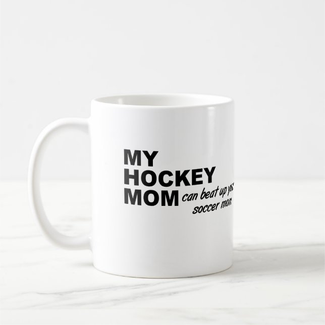 Caneca De Café Hockey Mãe Engraçado Mug (Esquerda)