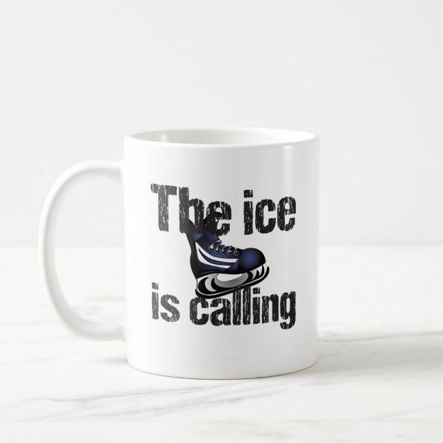 Caneca De Café Hockey O Gelo Está Chamando (Esquerda)