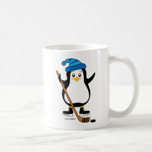 Caneca De Café Hockey Penguin Mug