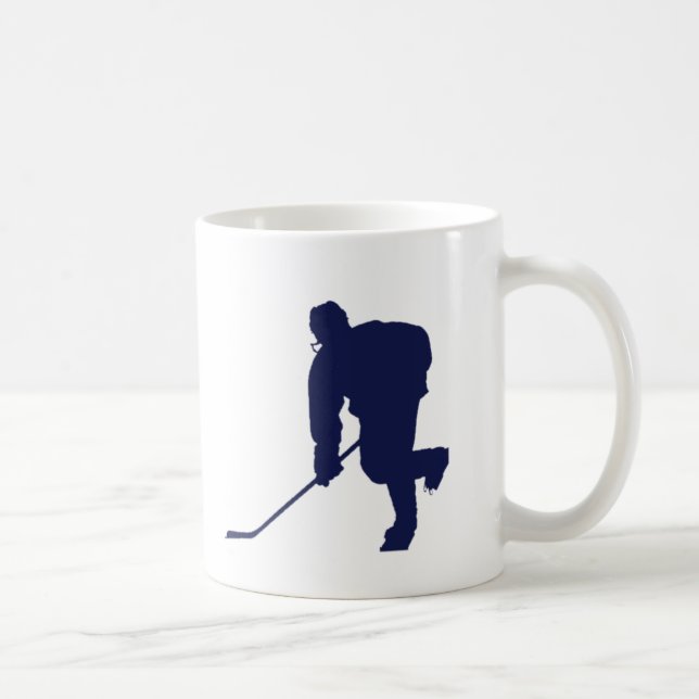 Caneca De Café Hockey_Player_Blue (Direita)