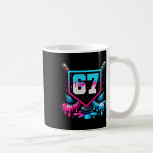 Caneca De Café Hockey Seis Sete Sorvete Gotejamento 67 Meme