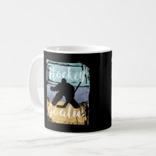Caneca De Café Hockey Tee - Vintage Retro Hockey Goalie