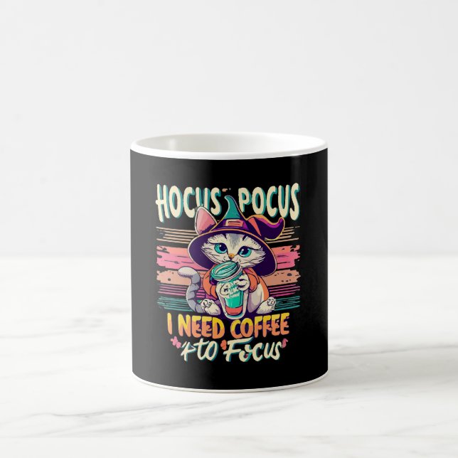 Caneca De Café Hocus Focus - Preciso de café para me concentrar (Centro)