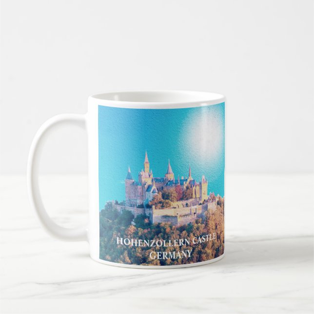 Caneca De Café Hohenzollern Castle Germany Painting (Esquerda)