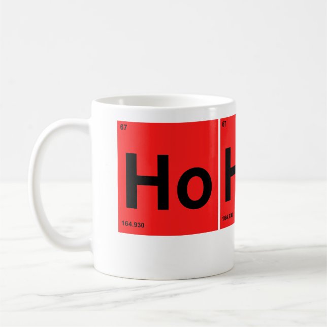 Caneca De Café HoHo Natal Mesa periódica de elementos (Esquerda)