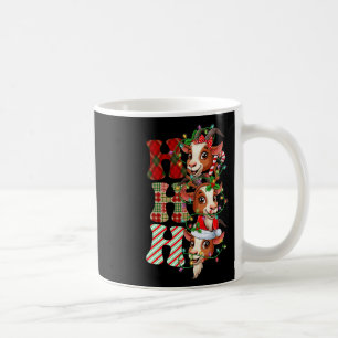 Caneca De Café Hohoho Goats Santa Claus Hat Reindeer Feliz Cristo