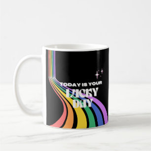 Caneca De Café Hoje é o seu dia de sorte, Lucky, a Menina Mais So