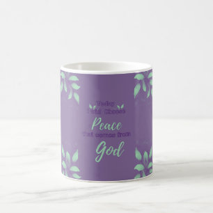 Caneca De Café Hoje escolherei a paz que vem de Deus
