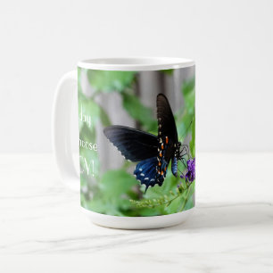 Caneca De Café Hoje Escolho Alegria, Bonito Borboleta
