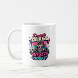 Caneca De Café Hoje Estou Falando Apenas Comigo Mesmo, Gato